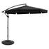 Instahut 3m Outdoor Umbrella w/Base Cantilever Garden Patio Beach Black | Outdoorium