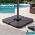 Instahut 3m Solar LED Cantilever Umbrella with Base - Charcoal – product gallery image 9
