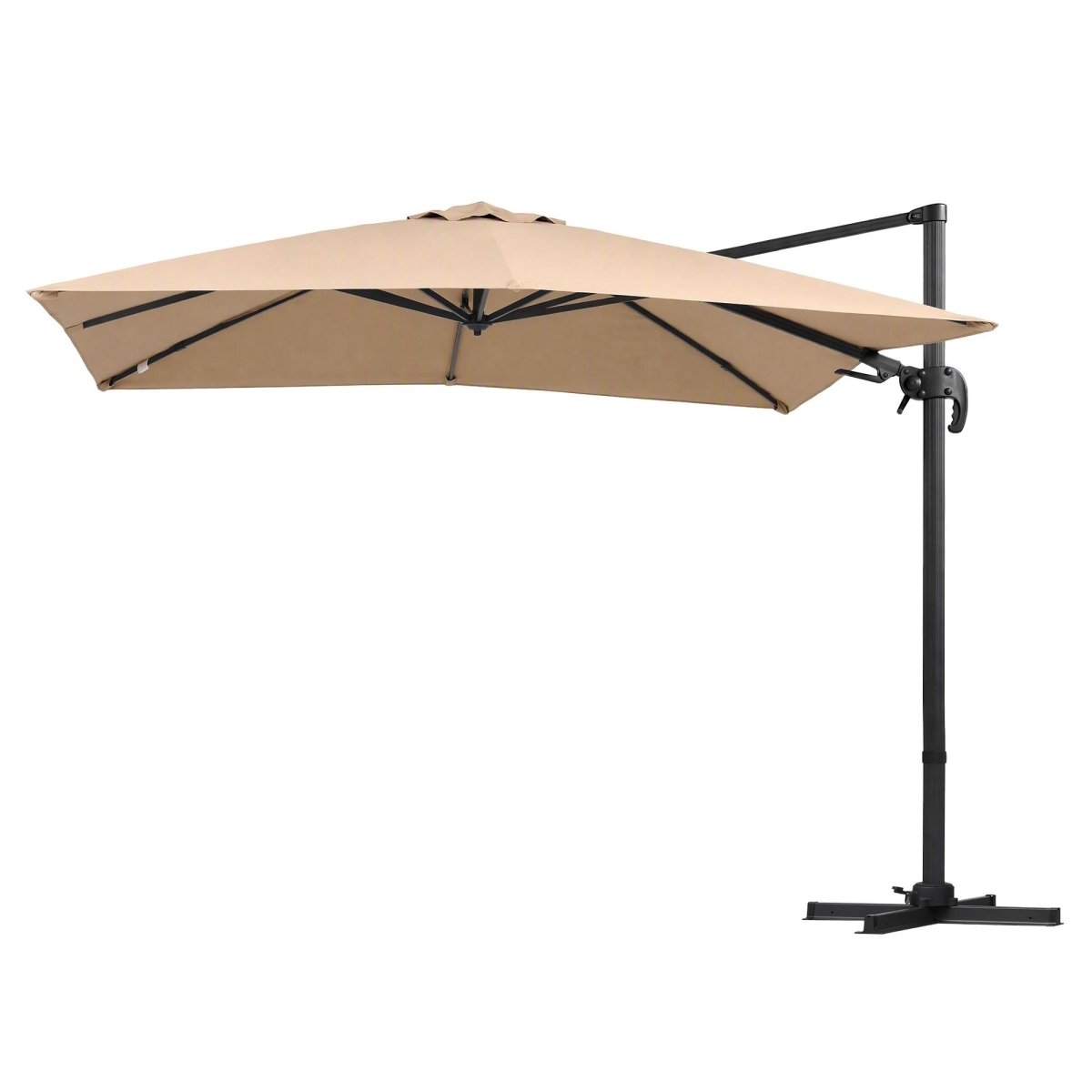 Instahut 3m Tilting Cantilever Outdoor Umbrella - Beige