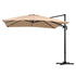 Instahut 3m Tilting Cantilever Outdoor Umbrella - Beige