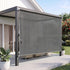 Instahut 3X2.5M HDPE Straight Drop Awning Outdoor Roller Blind Shade Screen Grey | Home & Garden > Shading > Awnings