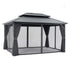 Instahut 3x4.25m Gazebo Hardtop Steel Roof Outdoor Pavilion | Home & Garden > Shading > Canopies & Gazebos