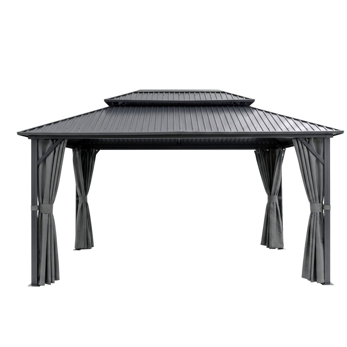 Instahut 3x4.25m Gazebo Hardtop Steel Roof Outdoor Pavilion | Home & Garden > Shading > Canopies & Gazebos