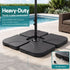 Instahut 4.57m Double-Sided Solar LED Umbrella with Base - Brown – product gallery image 9