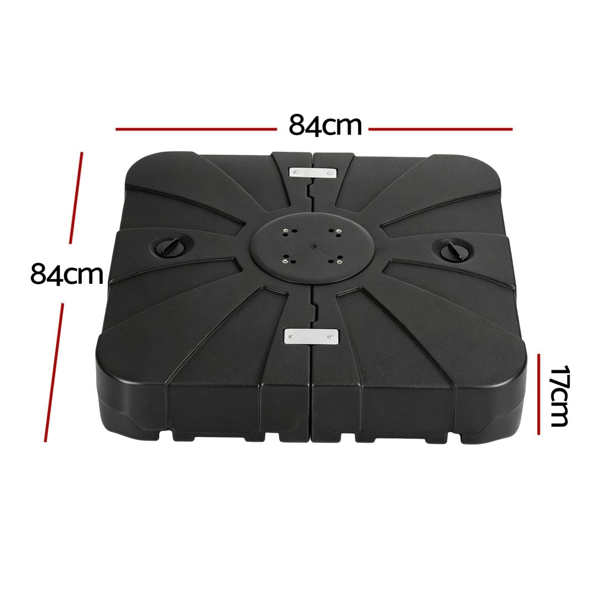 Instahut 60kg Fillable Cantilever Umbrella Base with Wheels 84cm