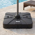 Instahut 60kg Fillable Cantilever Umbrella Base with Wheels 84cm