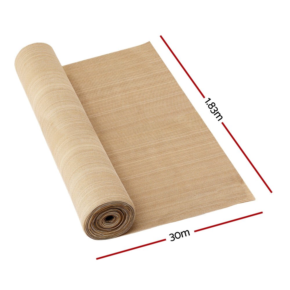 Instahut 90% Shade Cloth 1.83x30m Shadecloth Sail BE | Outdoorium