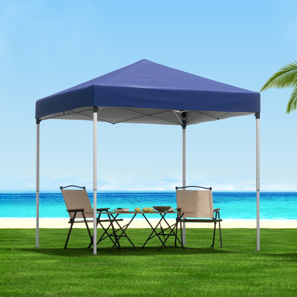 Instahut Gazebo 2x2m Outdoor Patio Garden Marquee Shade Blue - Outdoorium