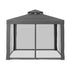 Instahut Gazebo Marquee 3m Outdoor Event Tent Camping Party Mesh Wall Canopy Grey | Outdoorium