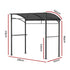 Instahut Gazebo Outdoor BBQ Grill Patio Garden Marquee Shade Shelter Shelf Hooks Grey | Outdoorium