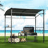 Instahut Gazebo Outdoor BBQ Grill Patio Garden Marquee Shade Shelter Shelf Hooks Grey | Outdoorium