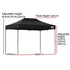 Instahut Gazebo Pop Up 3x4.5m w/Base Podx4 Marquee Folding Outdoor Wedding Camping Tent Shade Canopy Black - Outdoorium