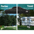 Instahut Gazebo Pop Up 3x4.5m w/Base Podx4 Marquee Folding Outdoor Wedding Camping Tent Shade Canopy Black - Outdoorium