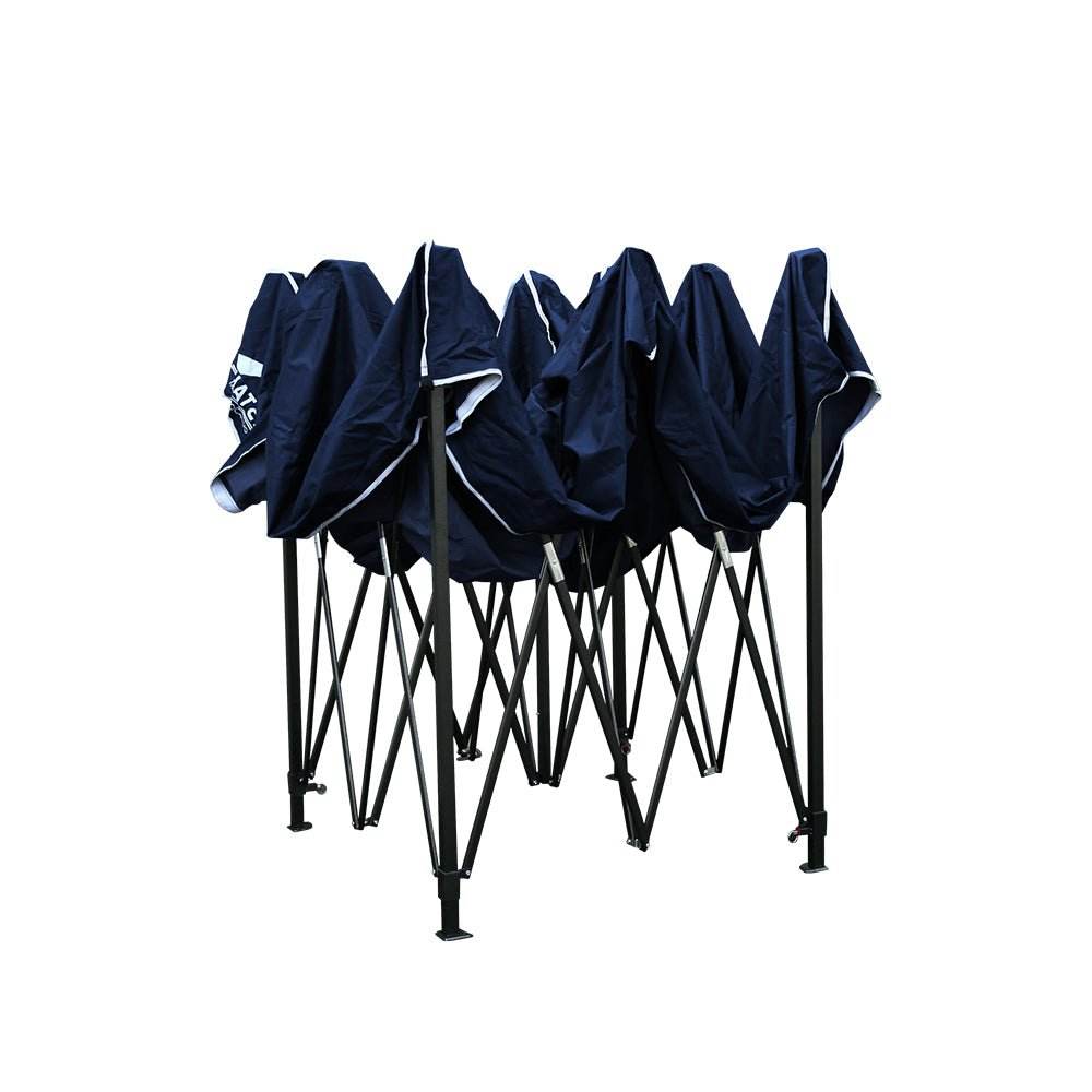 Instahut Gazebo Pop Up Marquee 3x3m Folding Wedding Tent Gazebos Shade Navy - Outdoorium