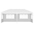 Instahut Gazebo Pop Up Marquee 3x6m Wedding Party Outdoor Camping Tent Canopy Side Wall White - Outdoorium