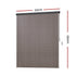Instahut 2.1X2.5M Outdoor Blinds Awning Roll Down Retractable Knit Fabric Outdoor Blinds Window Shade Brown - Outdoorium