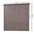 Instahut 3X2.5M Outdoor Blinds Awning Roll Down Retractable Knit Fabric Outdoor Blinds Window Shade Brown - Outdoorium