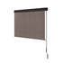 Instahut 3X2.5M Outdoor Blinds Awning Roll Down Retractable Knit Fabric Outdoor Blinds Window Shade Brown - Outdoorium