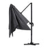 Instahut Outdoor Umbrella 3m Umbrellas Cantilever Stand Sun Roma 360 Degree Charcoal | Outdoorium