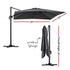 Instahut Outdoor Umbrella 3m Umbrellas Cantilever Stand Sun Roma 360 Degree Charcoal | Outdoorium