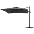Instahut Outdoor Umbrella 3m Umbrellas Cantilever Stand Sun Roma 360 Degree Charcoal | Outdoorium