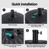 Instahut Outdoor Umbrella Base Weight Round Plastic Pole Holder 30 - 48mm Beach | Outdoorium