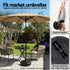 Instahut Outdoor Umbrella Base Weight Round Plastic Pole Holder 35 - 38mm Beach | Outdoorium