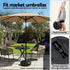 Instahut Outdoor Umbrella Base Weight Round Plastic Pole Holder 35-38mm Beach | Outdoor Umbrella