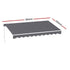 Instahut Retractable Folding Arm Awning Manual Sunshade 3.5M X 2.5M Grey | Home & Garden > Shading > Awnings