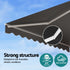Instahut Retractable Folding Arm Awning Manual Sunshade 3.5M X 2.5M Grey | Home & Garden > Shading > Awnings