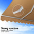 Instahut Retractable Folding Arm Awning Motorised Remoter Sunshade 2.5Mx2M Beige | Outdoorium