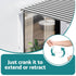 Instahut Retractable Folding Arm Awning Motorised Sunshade 2.5Mx2M Grey White | Outdoorium