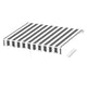 Instahut Retractable Folding Arm Awning Motorised Sunshade 2.5Mx2M Grey White | Outdoorium