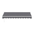 Instahut Retractable Folding Arm Awning Motorised Sunshade 3.5M X 2.5M Grey | Outdoorium