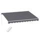Instahut Retractable Folding Arm Awning Motorised Sunshade 3.5M X 3M Grey | Home & Garden > Shading > Awnings