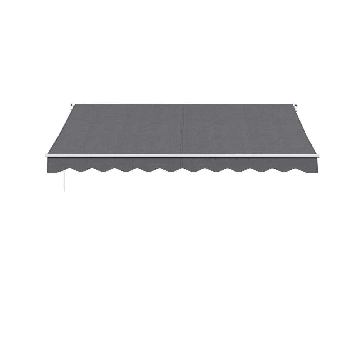 Instahut Retractable Folding Arm Awning Motorised Sunshade 3.5M X 3M Grey | Home & Garden > Shading > Awnings