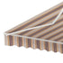 Instahut Retractable Folding Arm Awning Motorised Sunshade 3Mx2.5M Beige Brown - Outdoorium