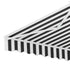 Instahut Retractable Folding Arm Awning Motorised Sunshade 3Mx2.5M Grey White - Outdoorium