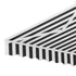 Instahut Retractable Folding Arm Awning Motorised Sunshade 3Mx2.5M Grey White | Outdoorium