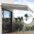 Instahut Retractable Folding Arm Awning Motorised Sunshade 3Mx2.5M Grey White | Outdoorium