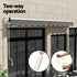 Instahut Retractable Folding Arm Awning Motorised Sunshade 4.5Mx2.5M Grey - Outdoorium
