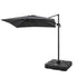 Instahut Roma charcoal 3m cantilever umbrella and base - additional product image 2