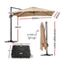 Instahut Roma 3m beige cantilever umbrella and base – gallery image 3