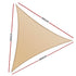 Instahut Shade Sail Cloth Shadecloth Triangle Sun Canopy 6.1x6.1x6.1M - Outdoorium