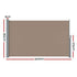 Instahut Side Awning Sun Shade Outdoor Blinds Retractable Screen 1.8X3M Brown - Outdoorium