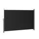 Instahut Side Awning Sun Shade Outdoor Retractable Privacy Screen 1.8X3M Black | Outdoorium