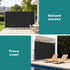 Instahut Side Awning Sun Shade Outdoor Retractable Privacy Screen 1.8X3M Black | Home & Garden > Shading > Awnings