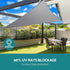 Instahut Waterproof Shade Sail Shade cloth Triangle Canopy 4x4x4m - Outdoorium