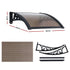 Instahut Window Awning Drainage 0.6mx0.6m Outdoor Brown | Home & Garden > Shading > Awnings