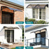 Instahut Window Awning Drainage 0.6mx0.6m Outdoor Brown | Home & Garden > Shading > Awnings